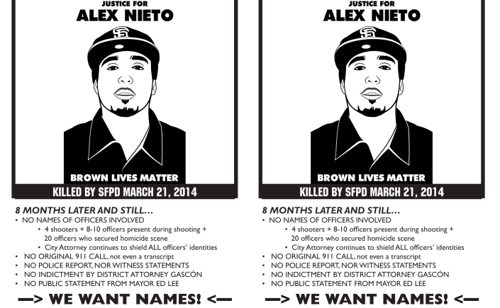 Justice 4 Alex Nieto: WE WANT NAMES! WE WANT NAMES! @ San Francisco Federal Courthouse | Eureka Springs | Arkansas | United States